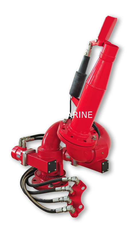 CCS, BV, ABS Approved 300-2400m3/h Stainless Steel Manual Fire Fighting Water Monitor