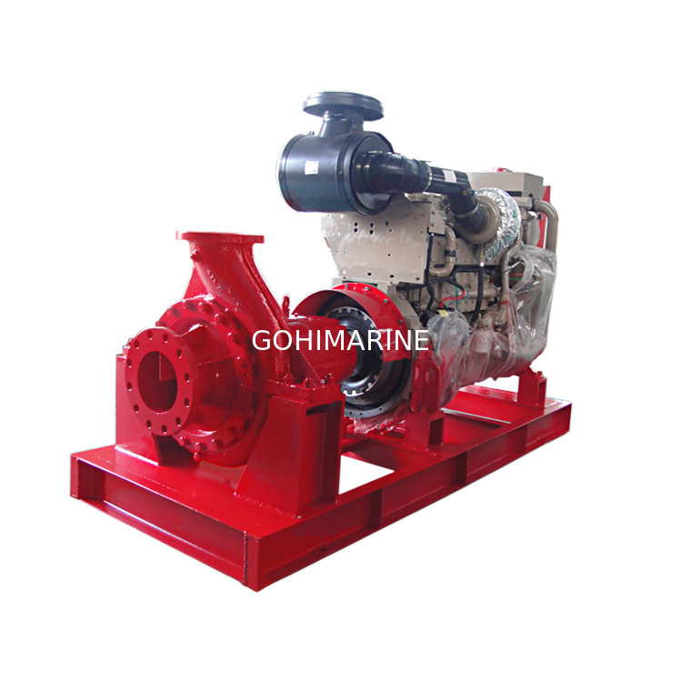CCS, BV ABS Approved 600-2400m3/h FiFi System Diesel Engine Driven, Electrical Motor Driven Fire Pump