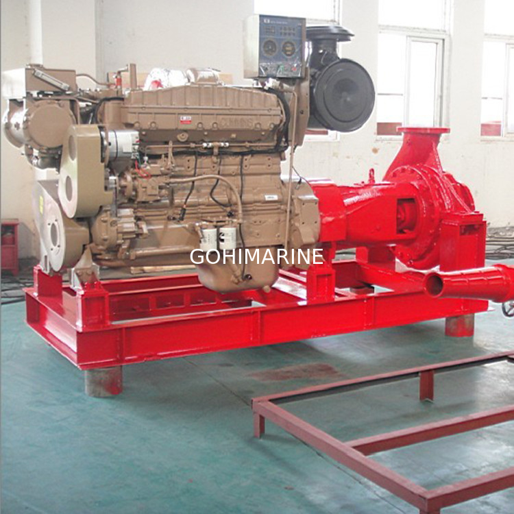 CCS, BV ABS Approved 600-2400m3/h FiFi System Diesel Engine Driven, Electrical Motor Driven Fire Pump