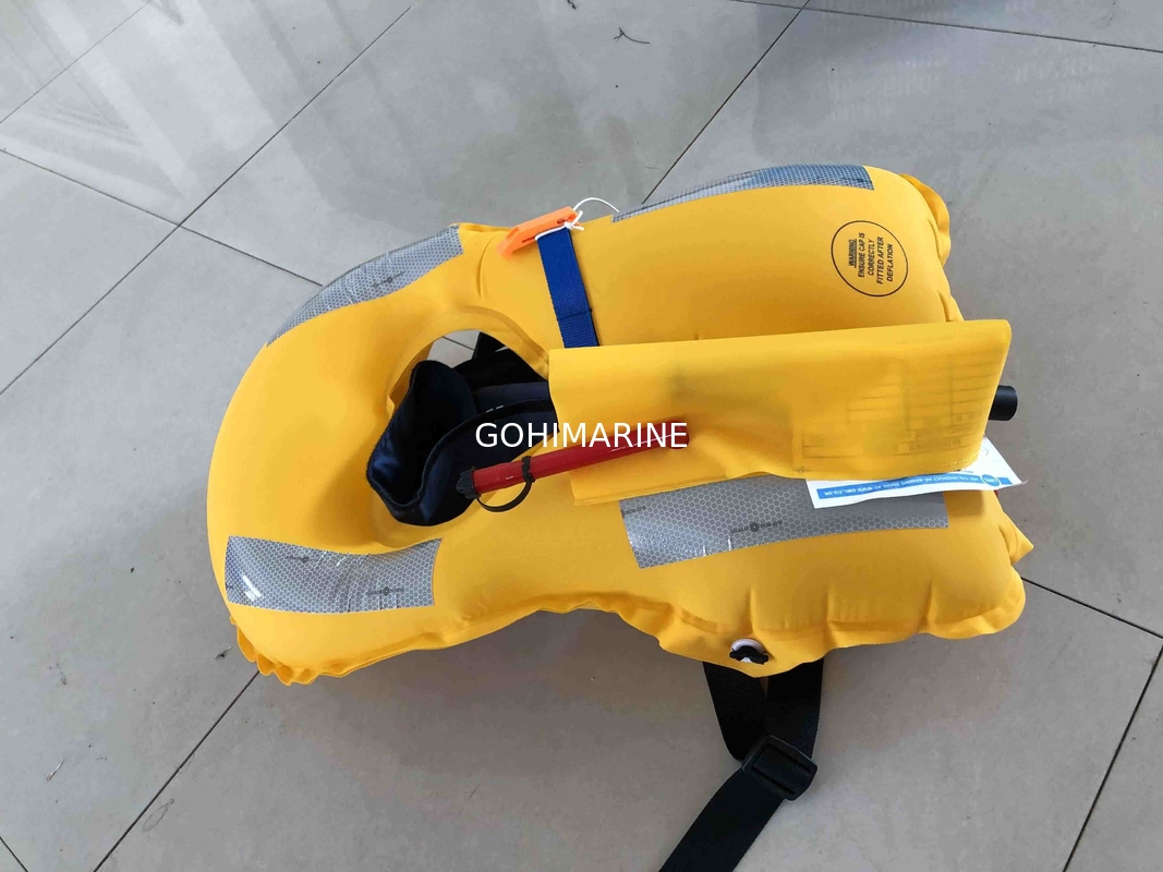 CCS, EC, MED Approved SOLAS 150N Manual/Automatic Inflating Double Chamber Inflatable Life Jacket