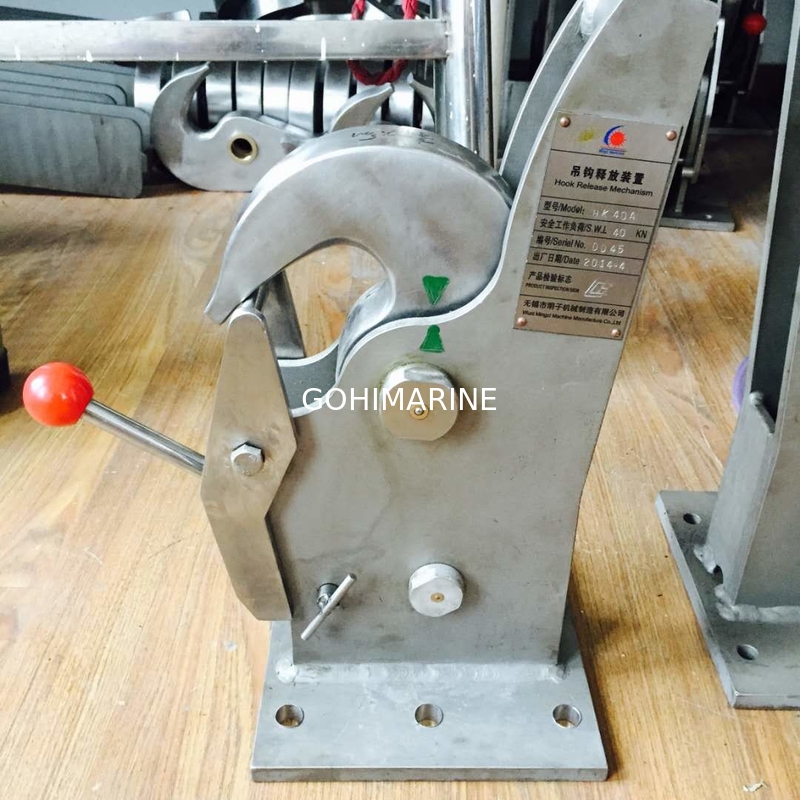 CCS, EC Approved SOLAS Standard Lifeboat, Rescue Boat Lifting And Release Mechanism Hook Device