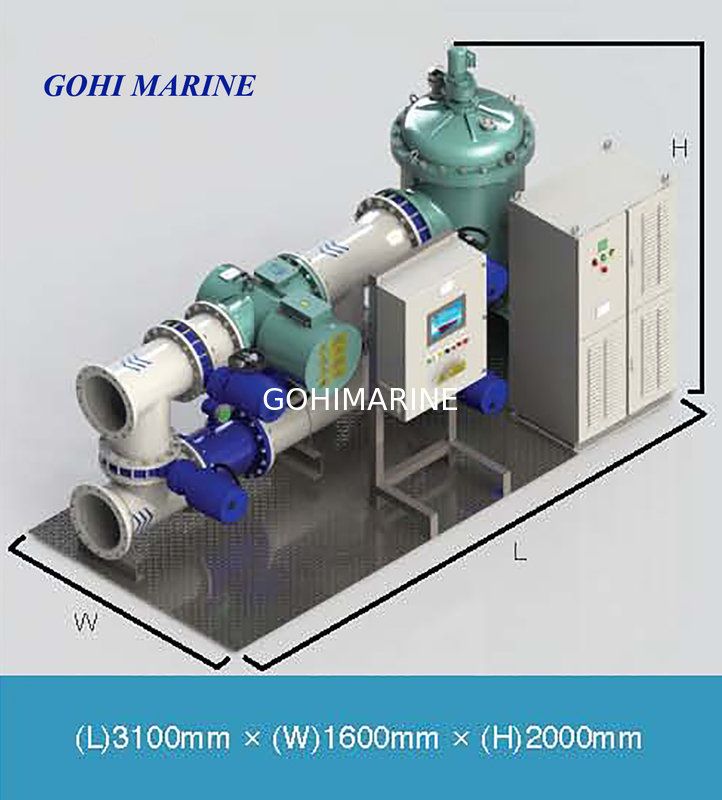 IMO MEPC.279(70) Approved 100m3/h Ship Ballast Water Management System BWMS
