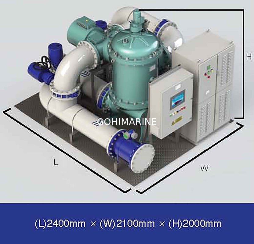 IMO MEPC.279(70) Approved 100m3/h Ship Ballast Water Management System BWMS