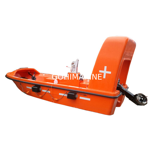 IACS Approved SOLAS 4.0m 6 Persons FRP Rescue Boat With Single Arm Launching Davit